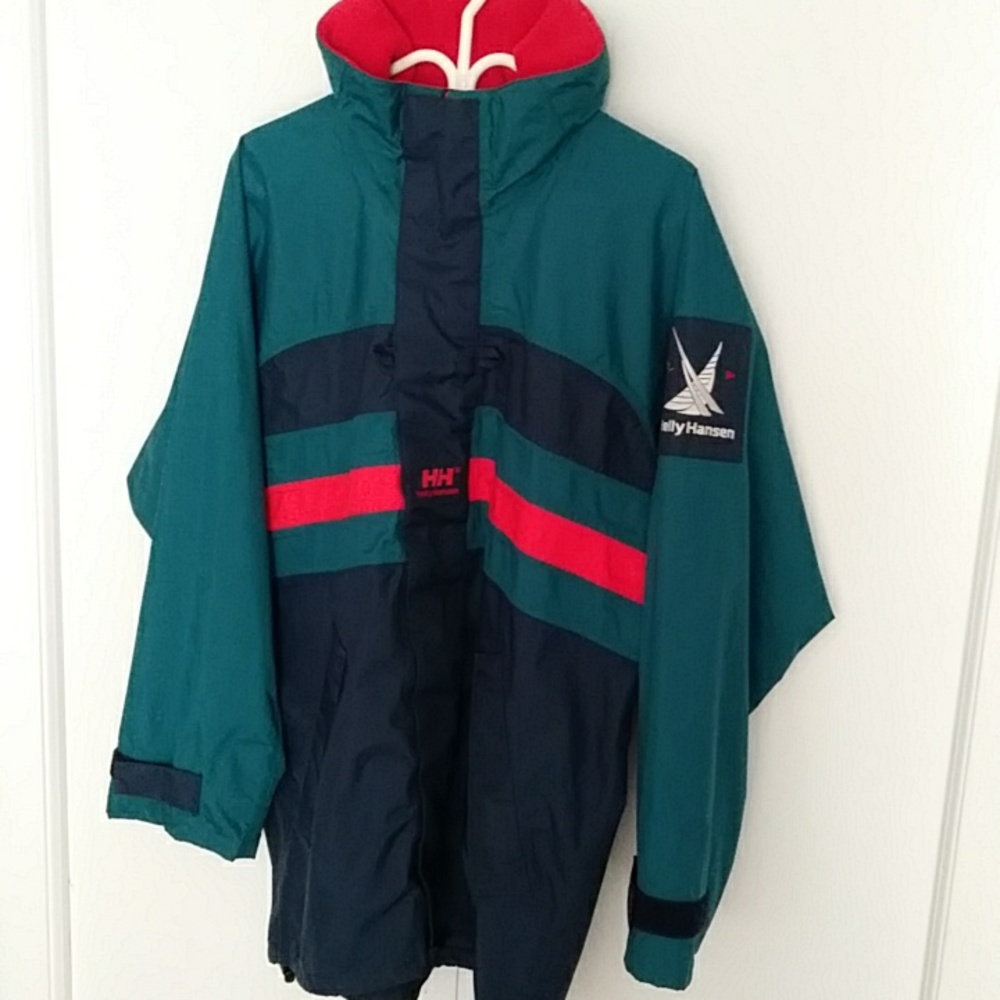 Helly Hansen 1990s Vintage Sailor rain coat Unisex small